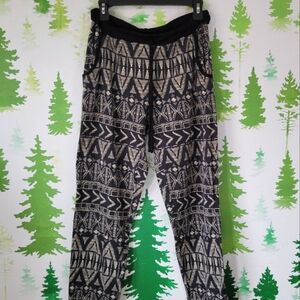 Tribal Print Thin Sweatpants